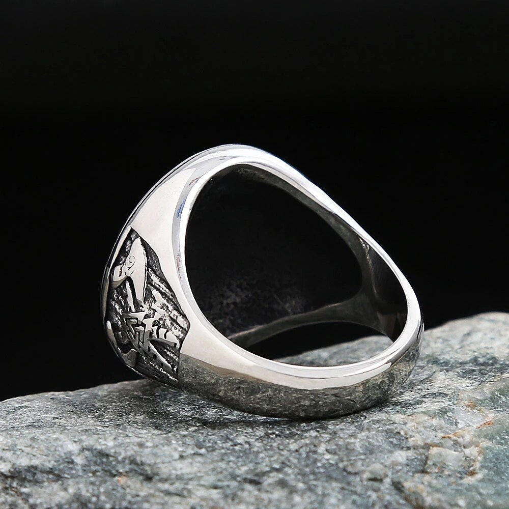 Double Axe (Viking Vegvisir Ring)