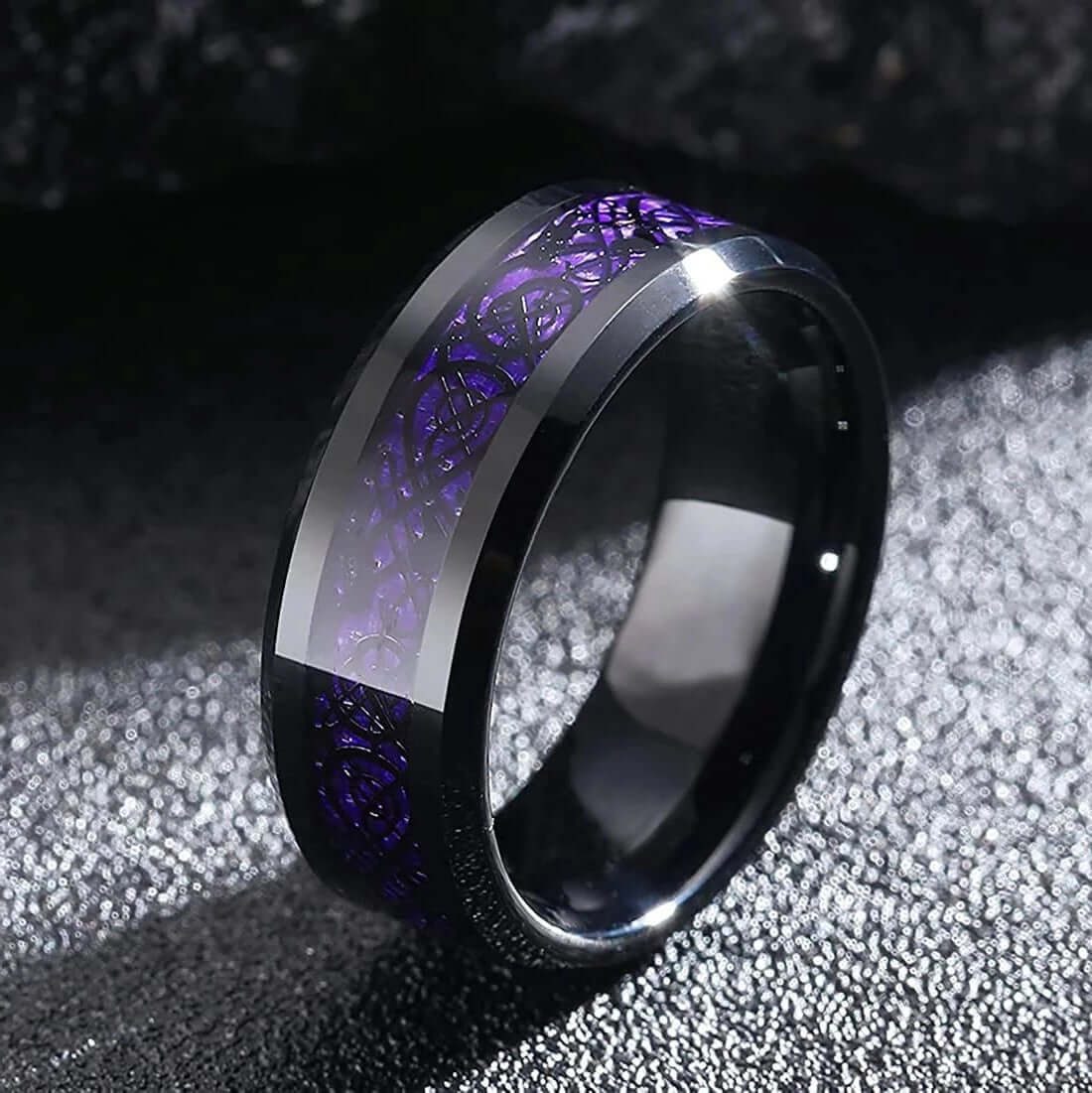 Celtic Dragon Tungsten Ring | Viking-Store