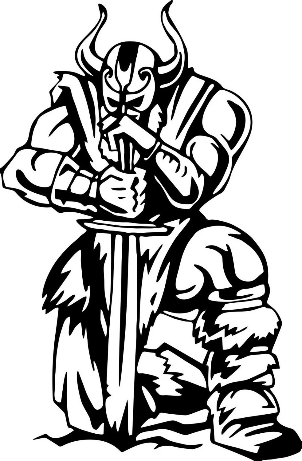 VIKING WARRIOR STICKER