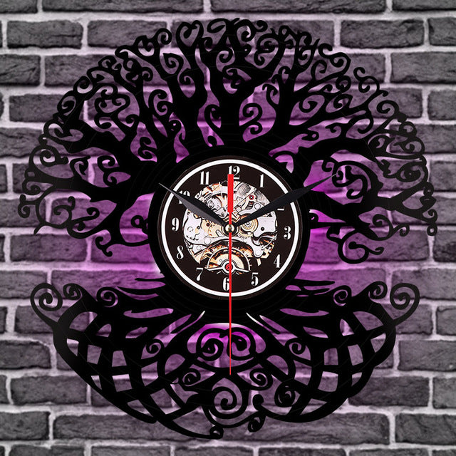 VIKING CLOCK - YGGDRASIL "TREE OF LIFE"