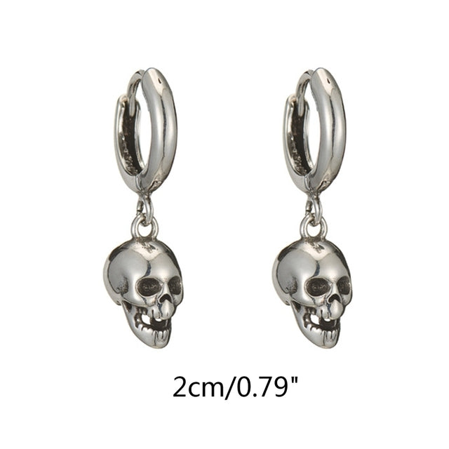 Viking Warrior Skull Earrings