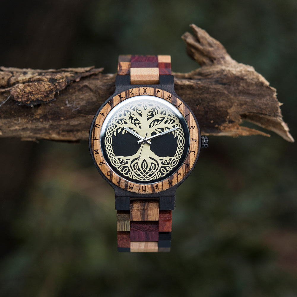 Yggdrasil Tree Of Life Wooden Watch