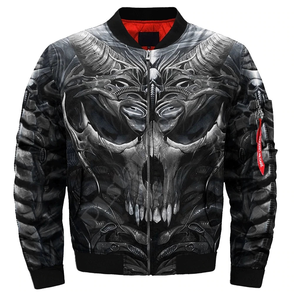 Viking Skull Bomber Jacket