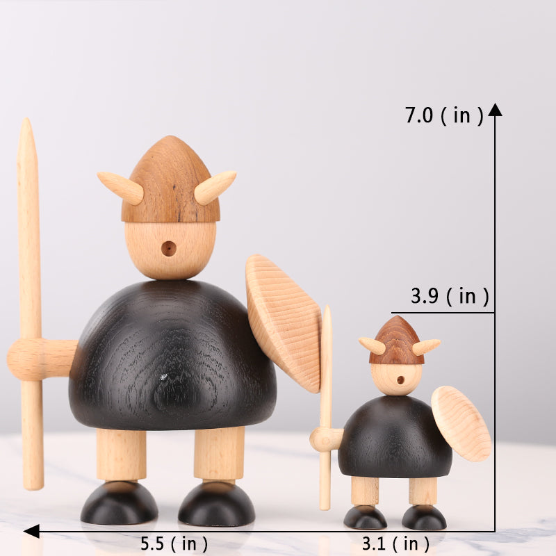 VIKING WOODEN STATUE