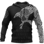 Norse Raven 3D Print (Viking Hoodie)