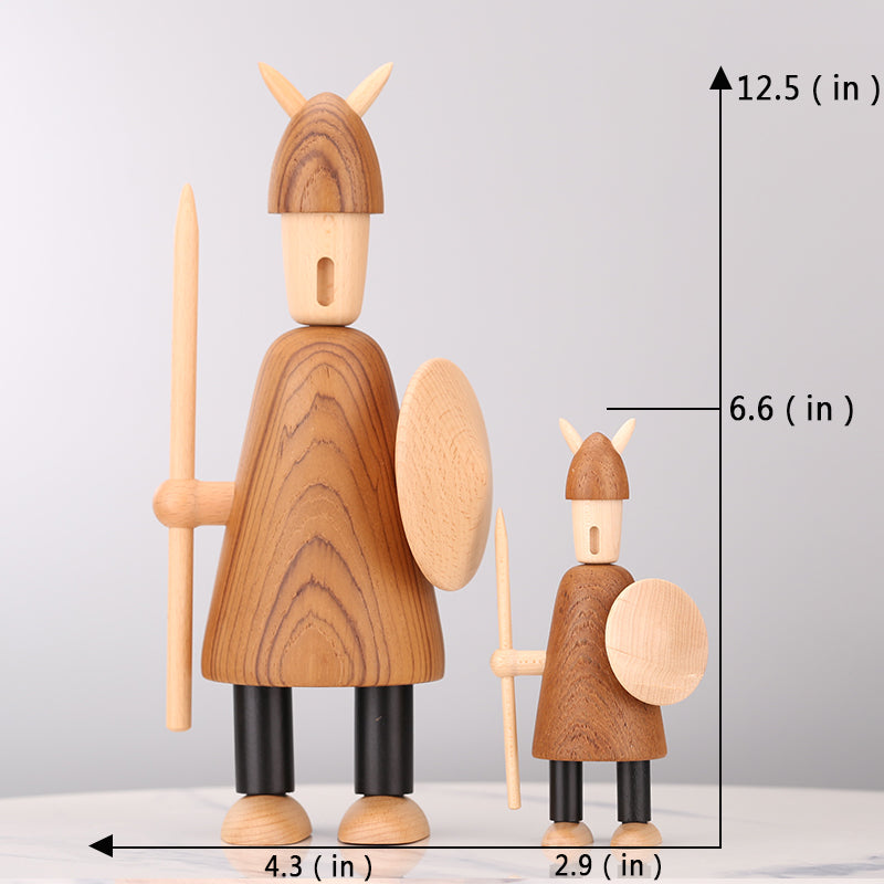 VIKING WOODEN STATUE