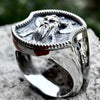 Thor Hammer Double Axe Viking Ring