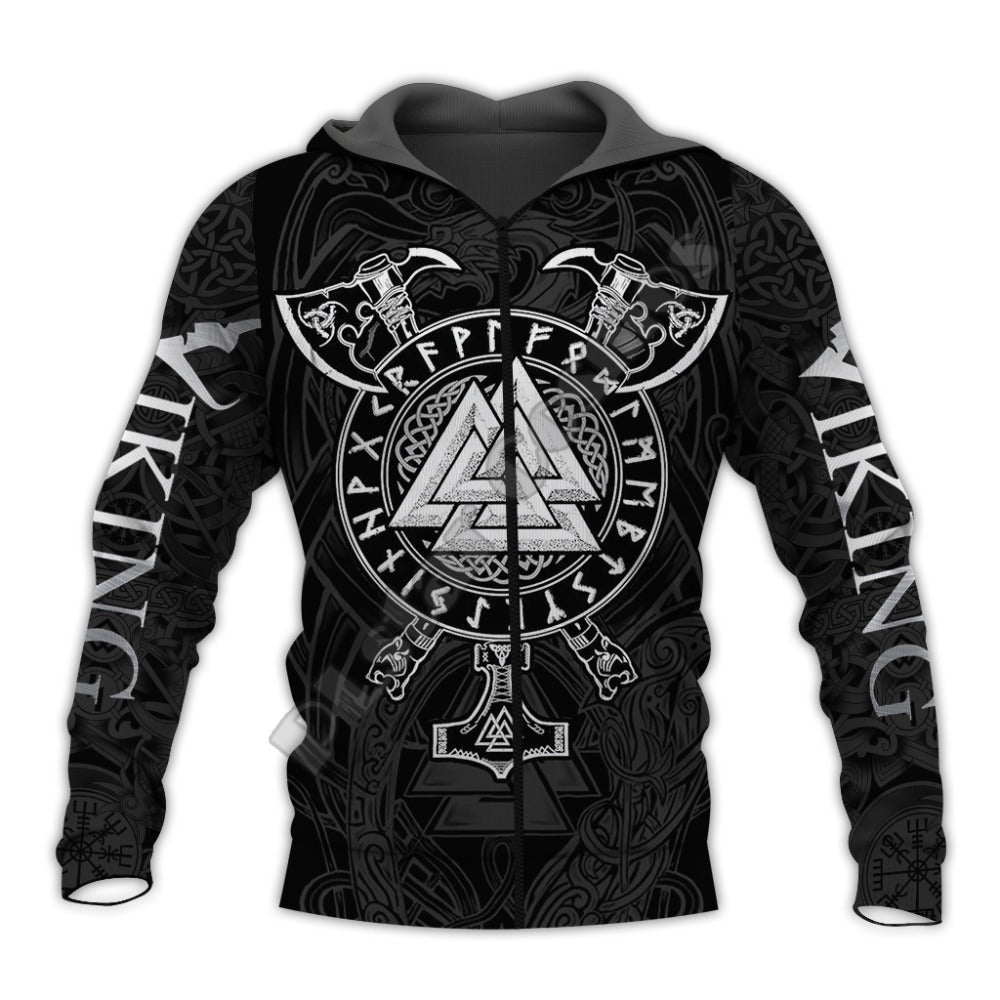 Valknut & Axe (Viking Hoodie)