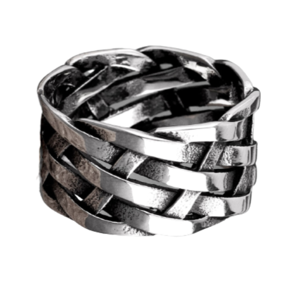 Interwoven Celtic Knot Ring