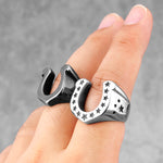 Nordic Horseshoe Viking Ring