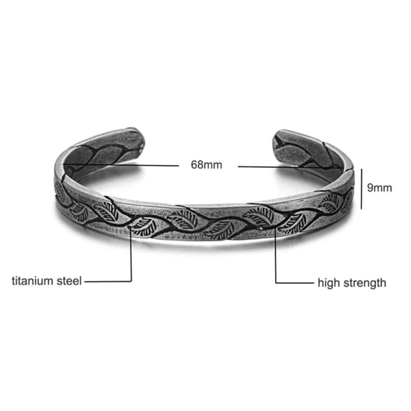 Antique Leaves Viking Arm Ring