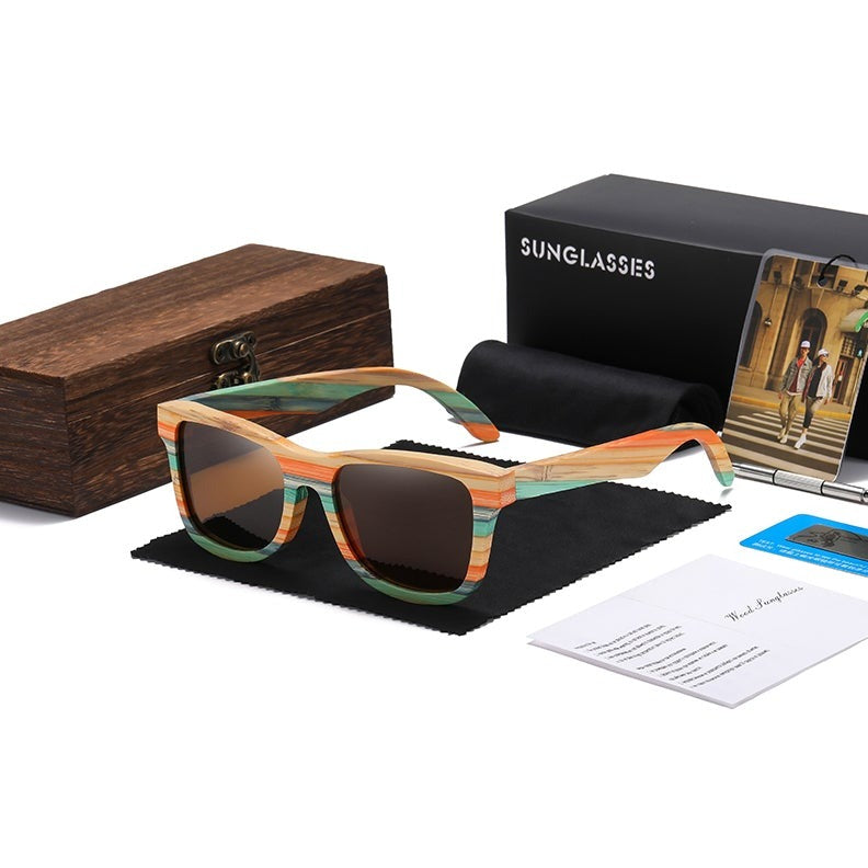 POLARIZED WOOD BAMBOO SUNGLASSES