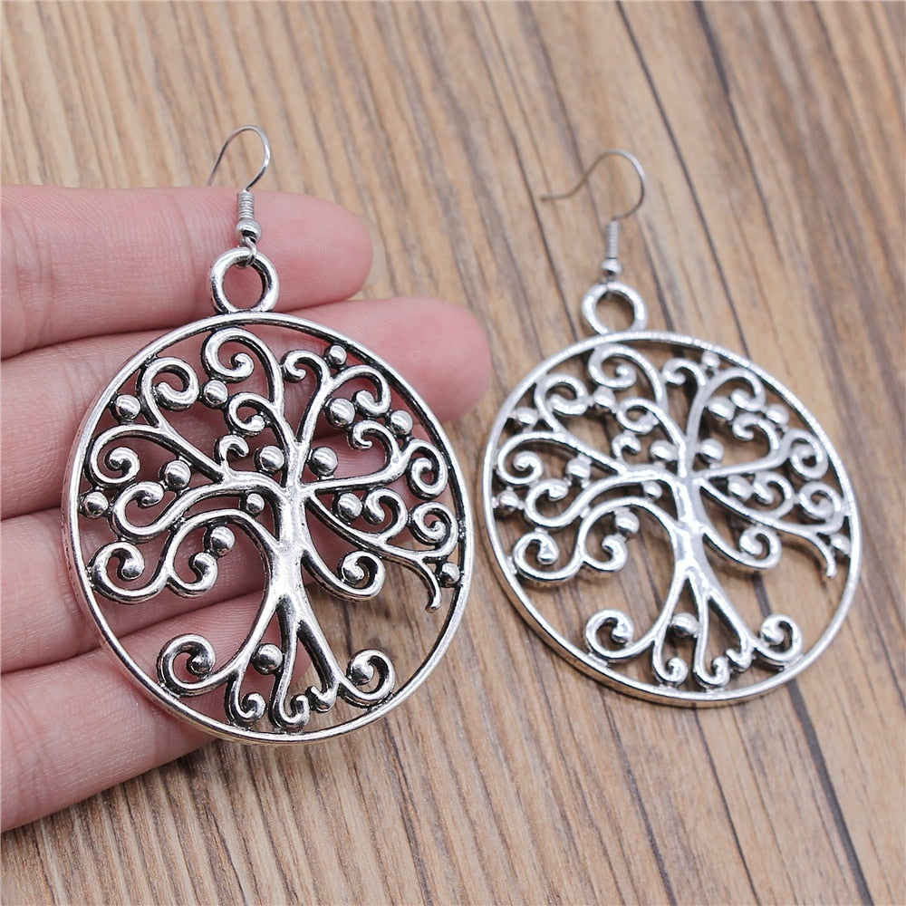 Yggdrasil Tree Of Life Drop Earrings