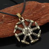 Kolovrat Sun Dagger Viking Necklace
