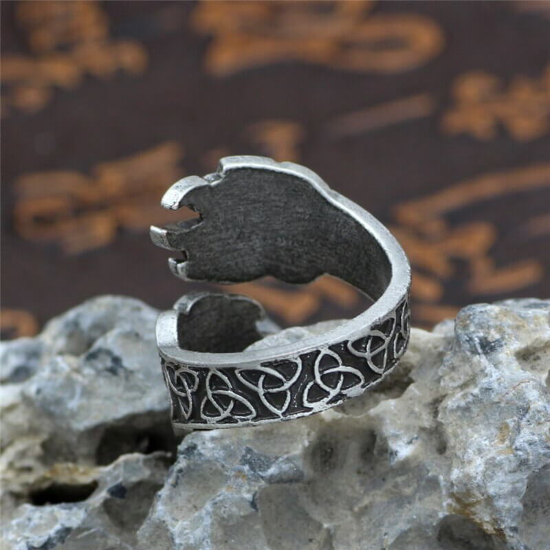 Celtic Berserker Claw Adjustable Ring