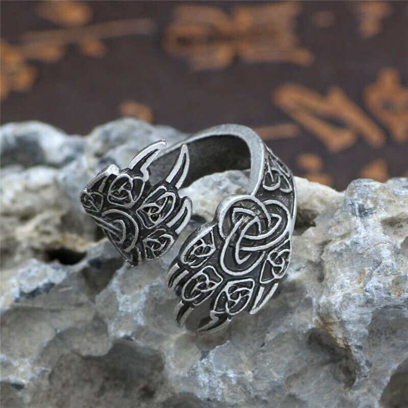 Celtic Berserker Claw Adjustable Ring