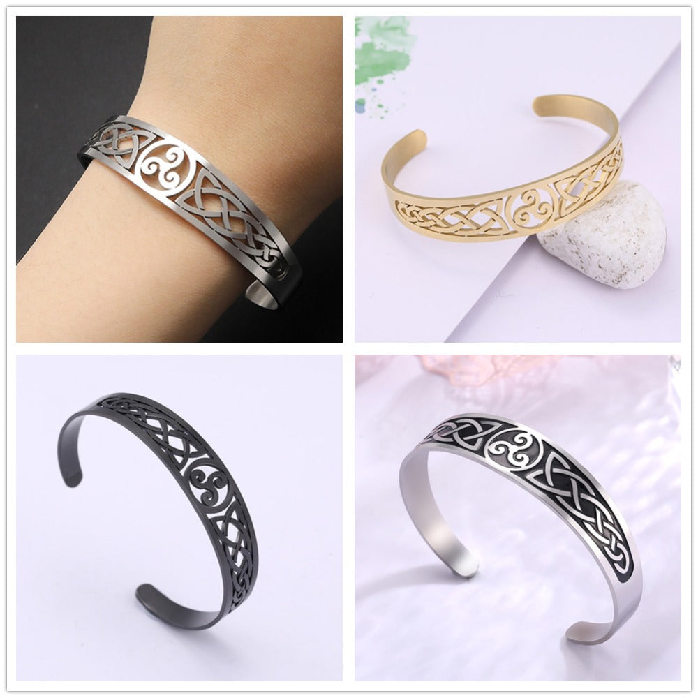 Nordic Triskelion Bangle