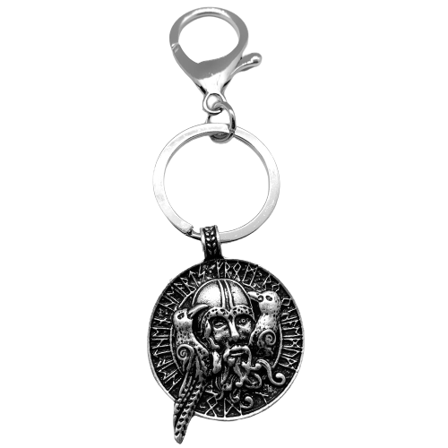 Odin With Ravens Keychain
