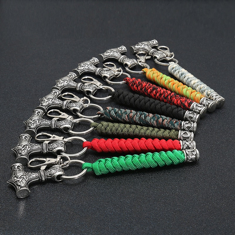 Mjolnir Braided Paracord Key Ring