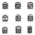 Viking Runes Hair Braid Beard Beads