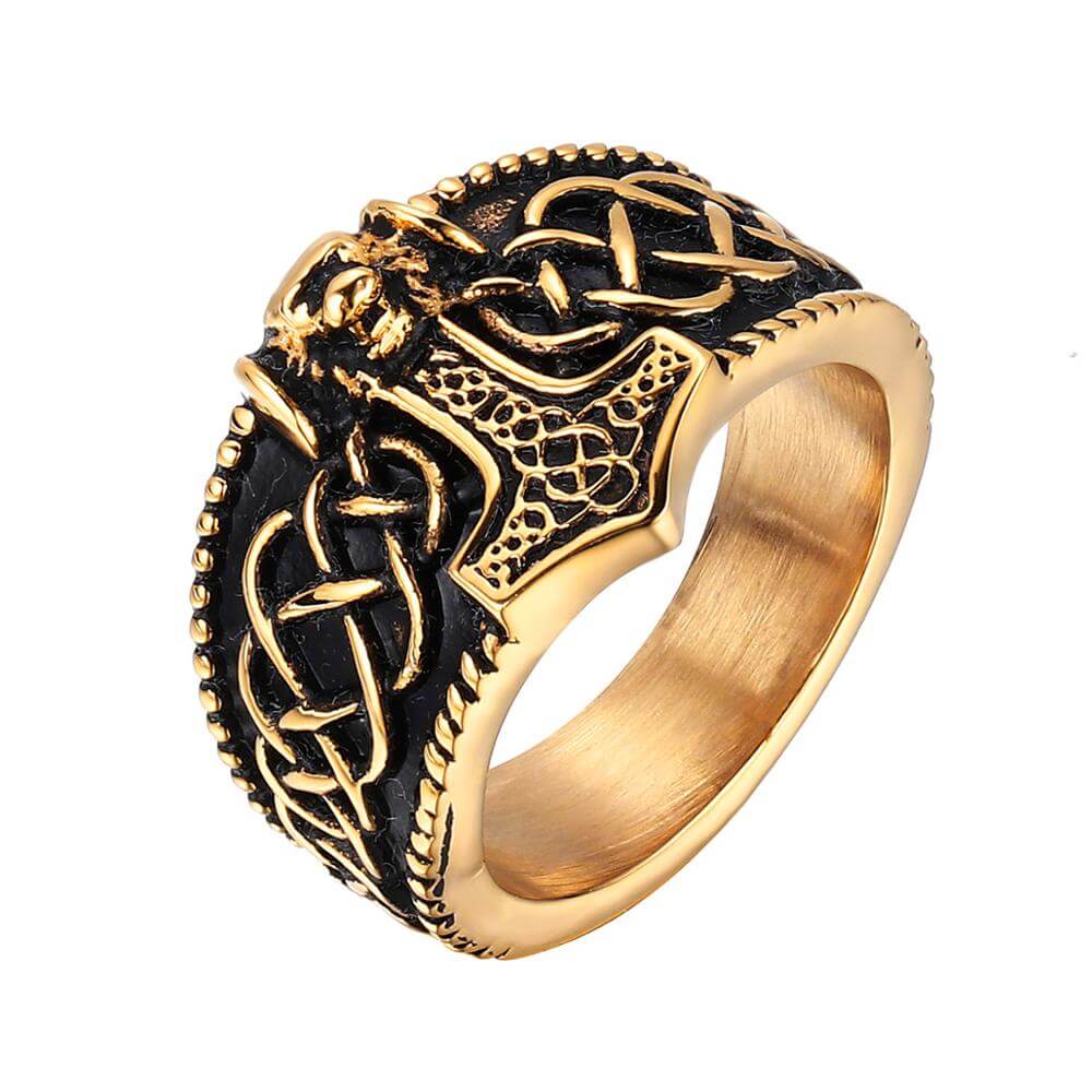 Celtic Thor Mjolnir Ring