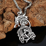 Fenrir Wolf Norse Pendant Necklace