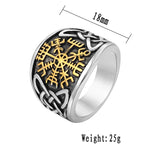 Vegvisir Celtic Knot Viking Ring