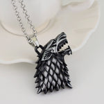 Viking Norse wolf necklace