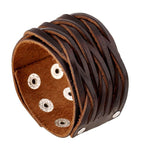 Braided Leather Cuff Bracelet