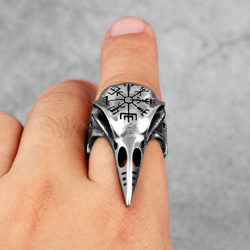 Helm of Awe (Viking Raven Ring)