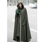 Women Long Hooded Cloak