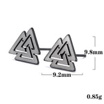 Valknut Earrings