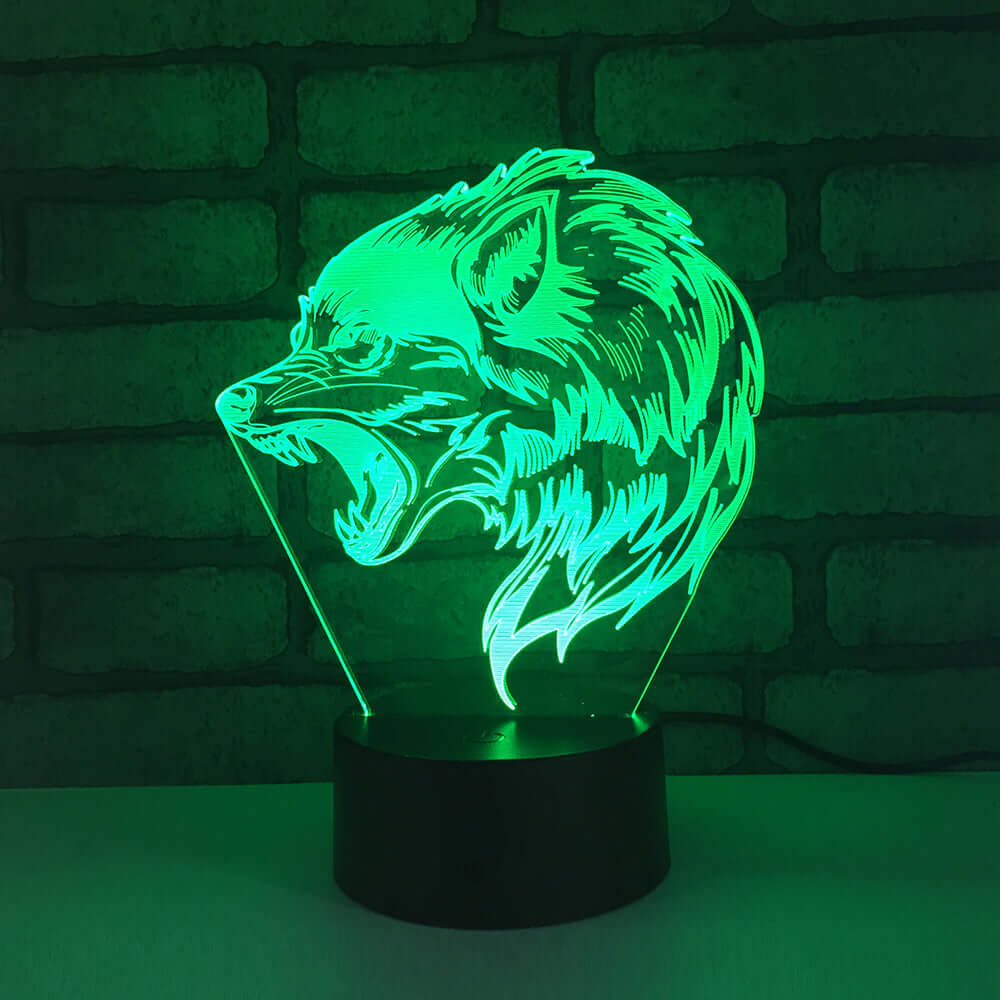 Fenrir Wolf Color Changing 3D Night Lamp