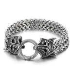 Celtic Wolf Head Chain Bracelet