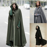 Women Long Hooded Cloak