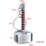 Thor's Hammer Mjolnir Metal Keychain