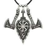 VIKING NECKLACE - AXE & SHIELD