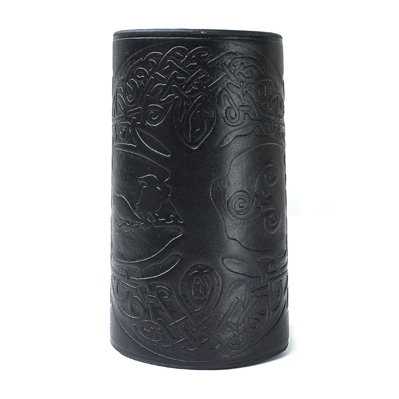 Yggdrasil Viking Leather Wristband