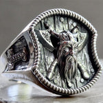 Thor Hammer Double Axe Viking Ring