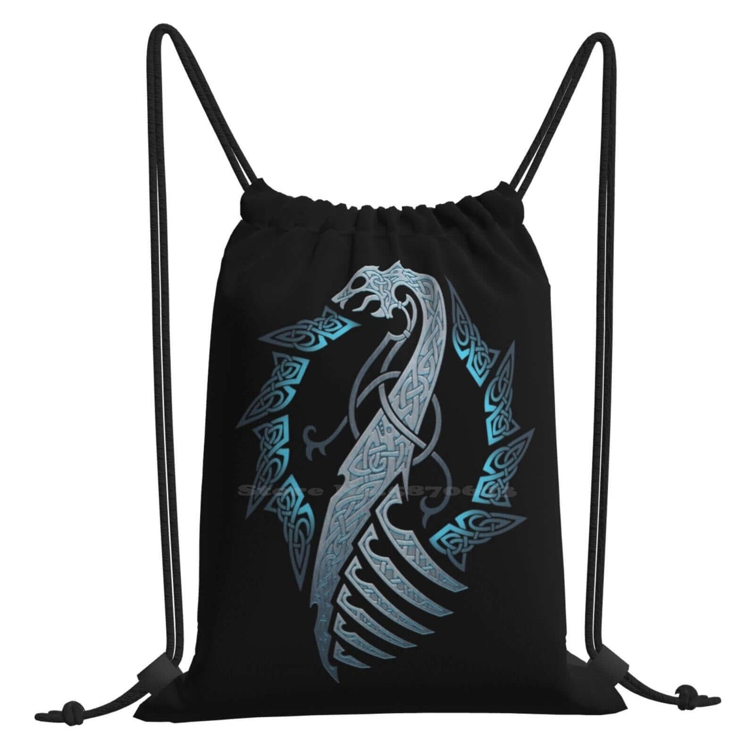 Drakkar Viking Ship Drawstring Bag