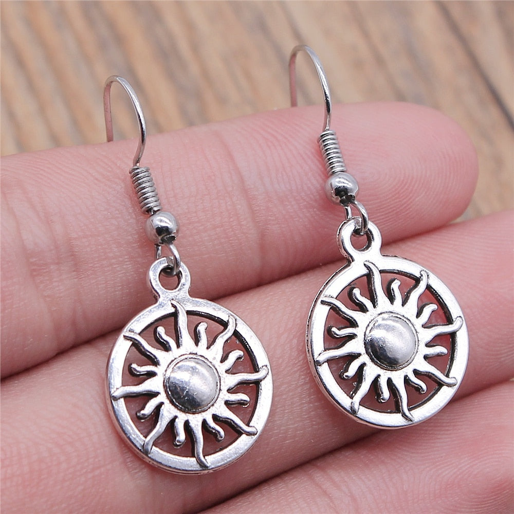 Kolovrat Sun Dangle Earrings