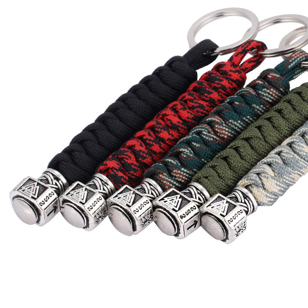 Valknut Paracord Viking Keychain