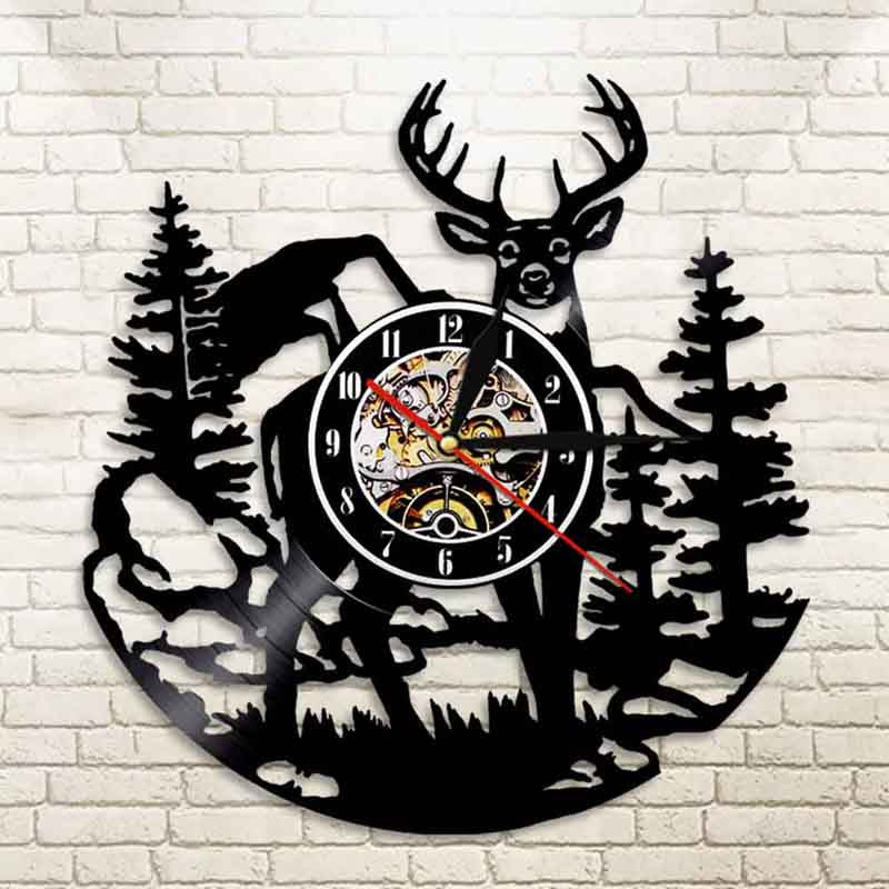 VIKING STAG CLOCK