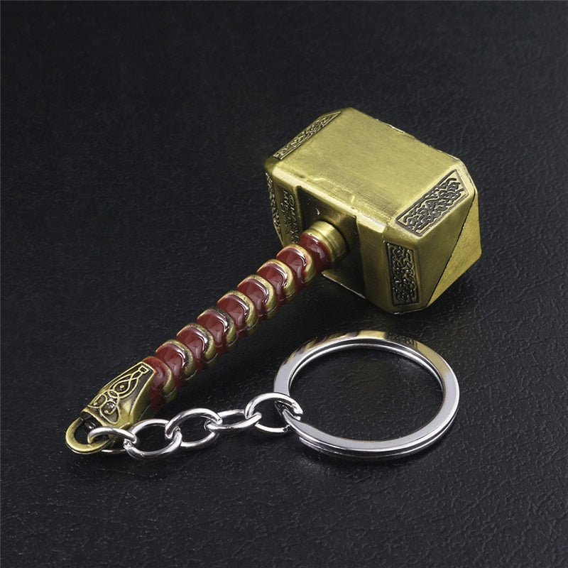 Thor's Hammer Mjolnir Metal Keychain