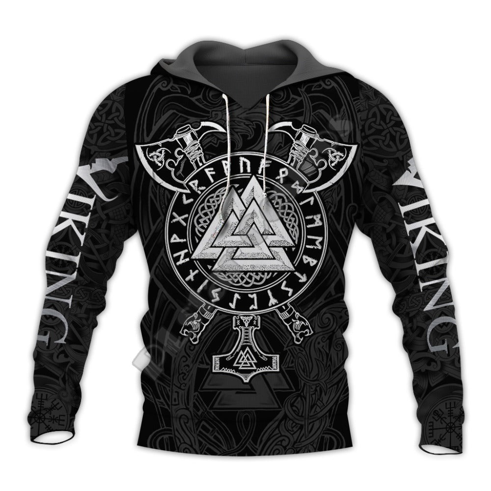 Valknut & Axe (Viking Hoodie)