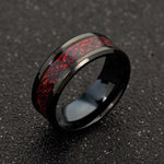 Celtic Dragon Tungsten Ring