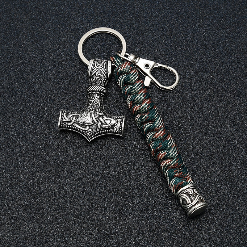 Mjolnir Braided Paracord Key Ring