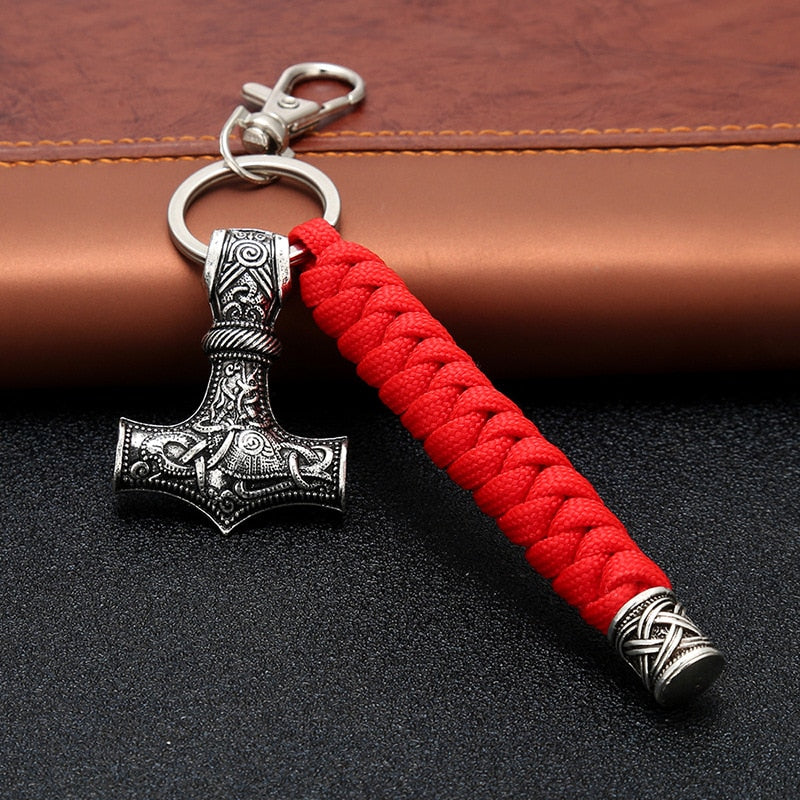 Mjolnir Braided Paracord Key Ring