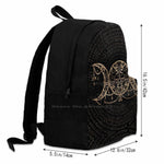 Celtic Triple Moon Large Capacity Viking Backpack