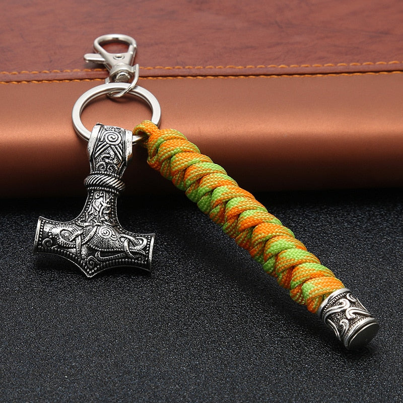 Mjolnir Braided Paracord Key Ring